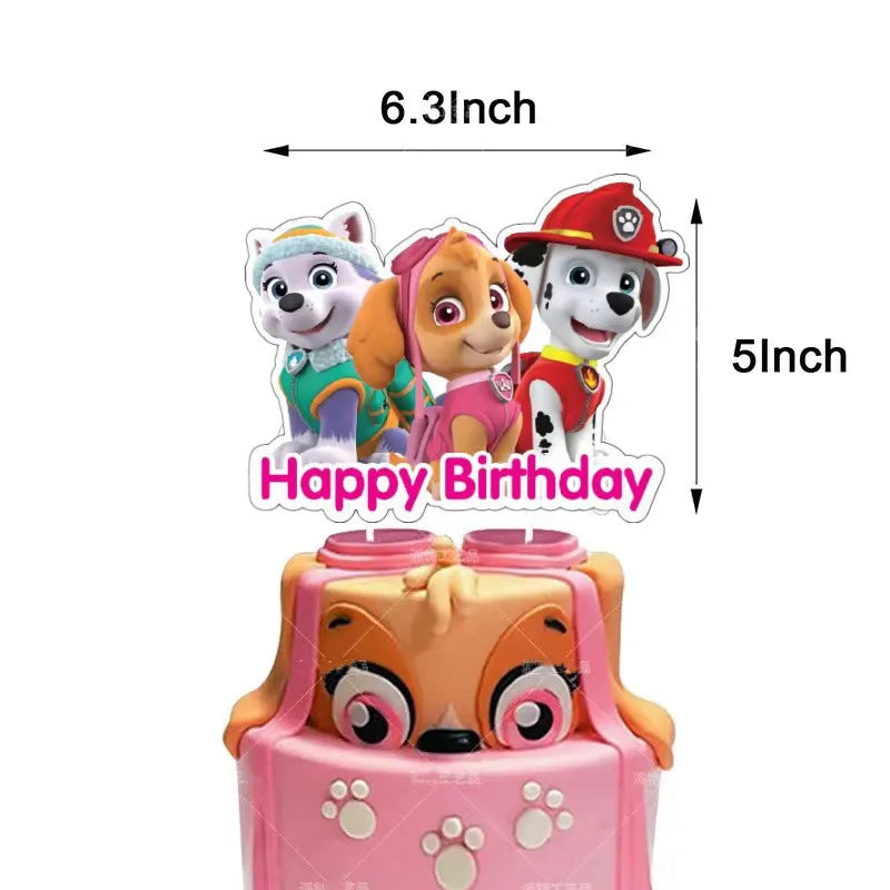 Paw Patrol Skye Rosa Bursdagsservise
