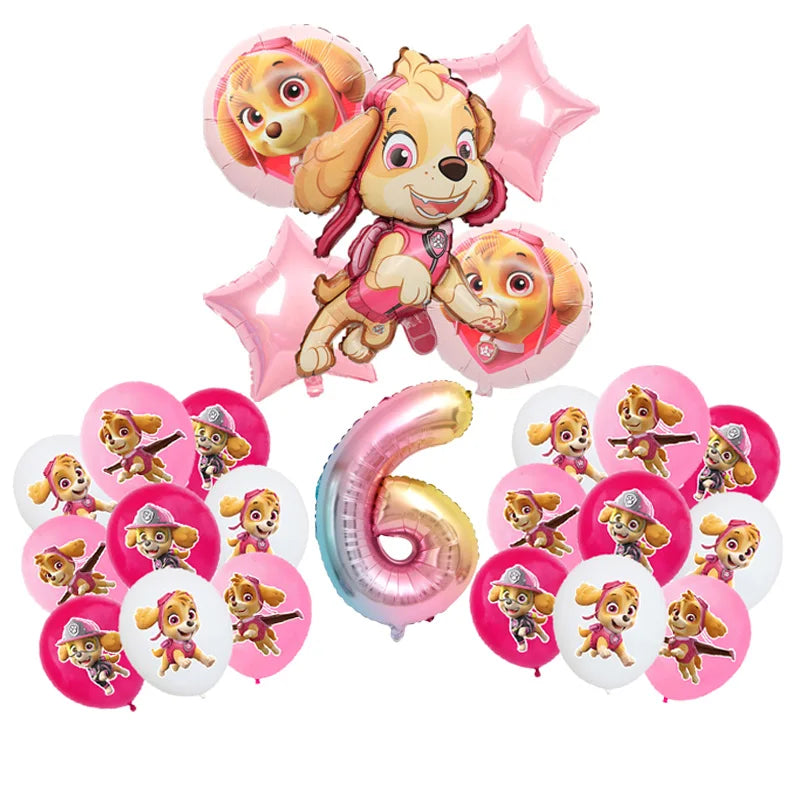 Paw Patrol Skye Rosa Bursdagsservise
