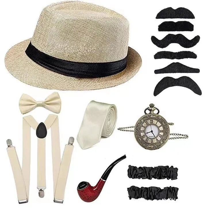 Roaring 20s Herre Tilbehørsett (Gatsby Gangster)