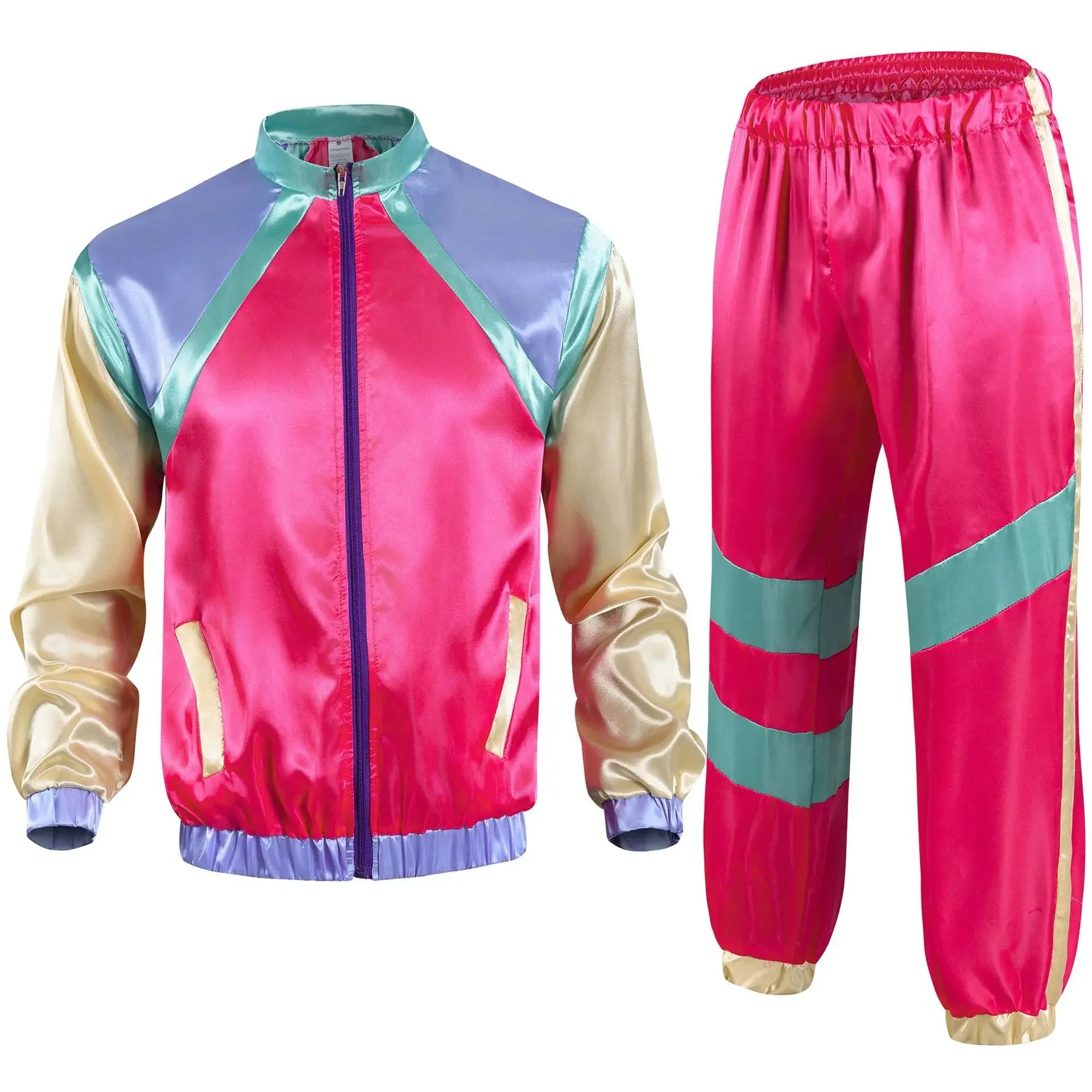 Klassisk 80s Retro Vindjakke Treningsdress for Herre