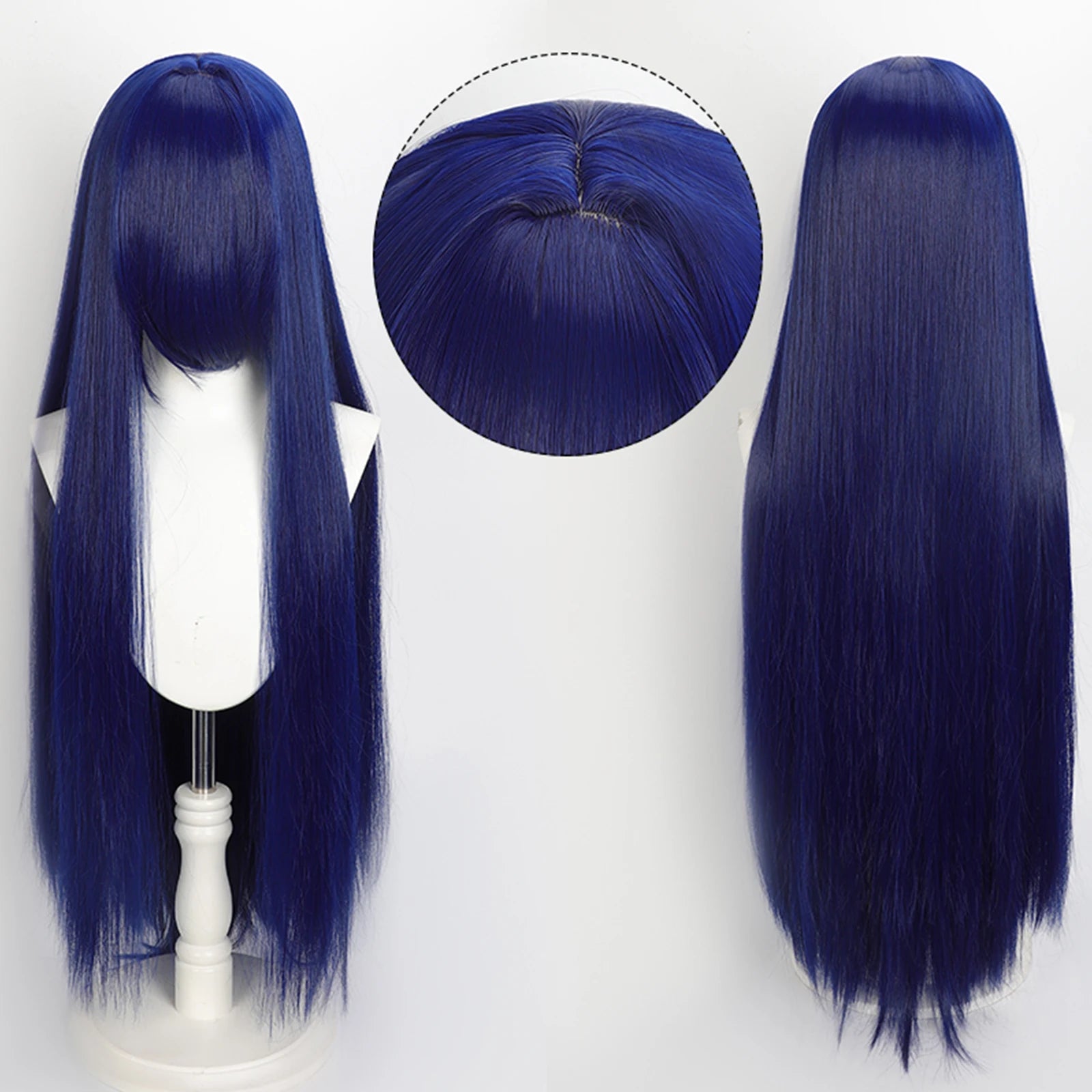 Ekstra Lang Rett Cosplay-Parykk (100 cm)