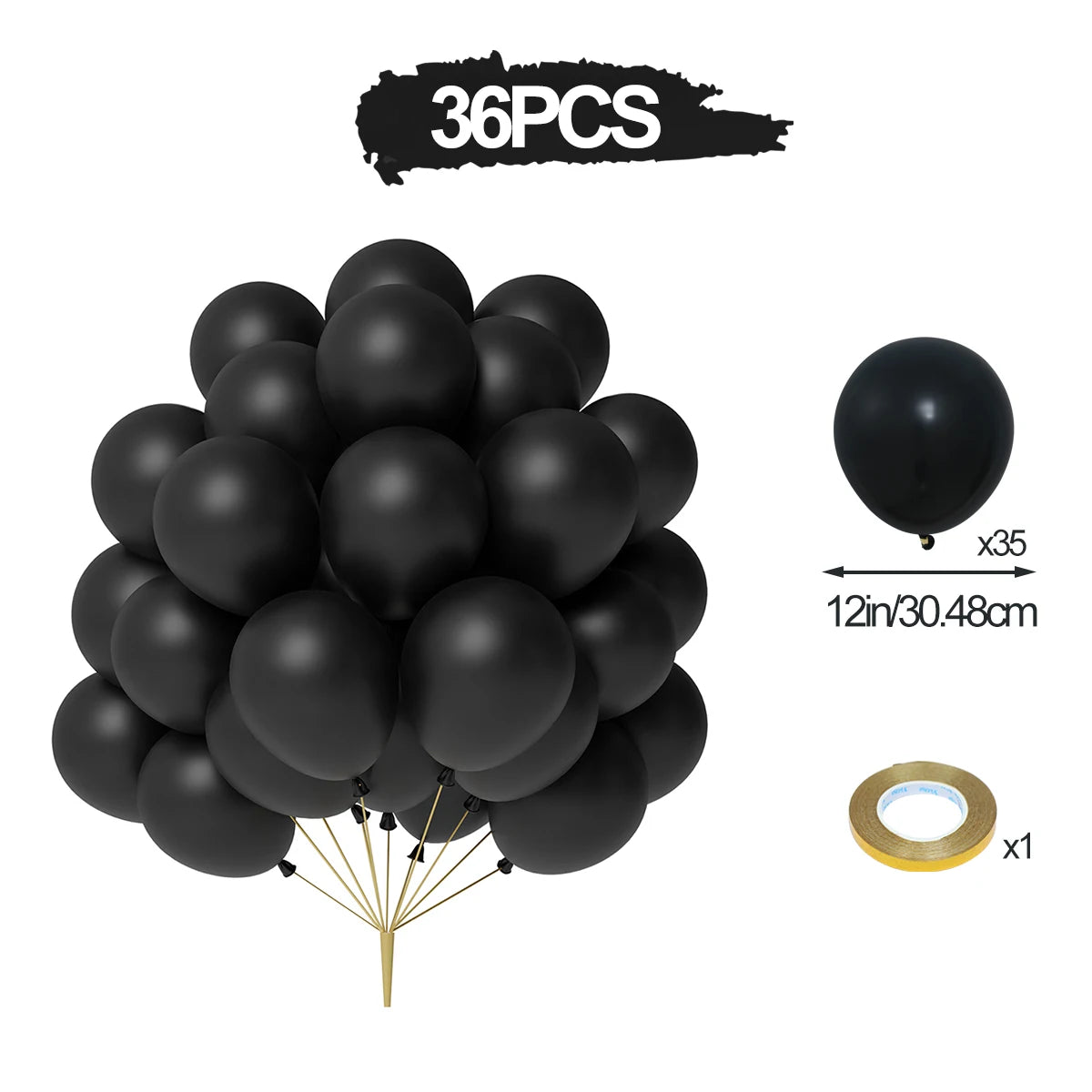 Perlemor & Metallisk Ballongmiks – Flerpakning