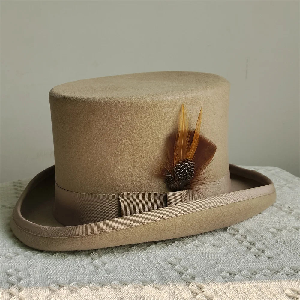 Elegante Ull-Fedora Hatt