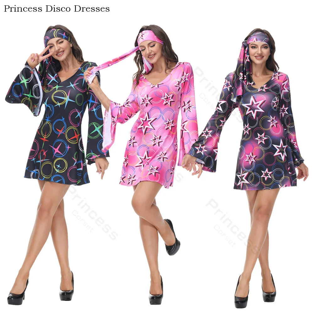 70-talls Hippie & Disko Kostyme for Herrer