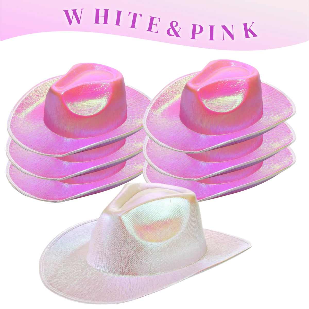 Glitrende Western Cowboyhatt