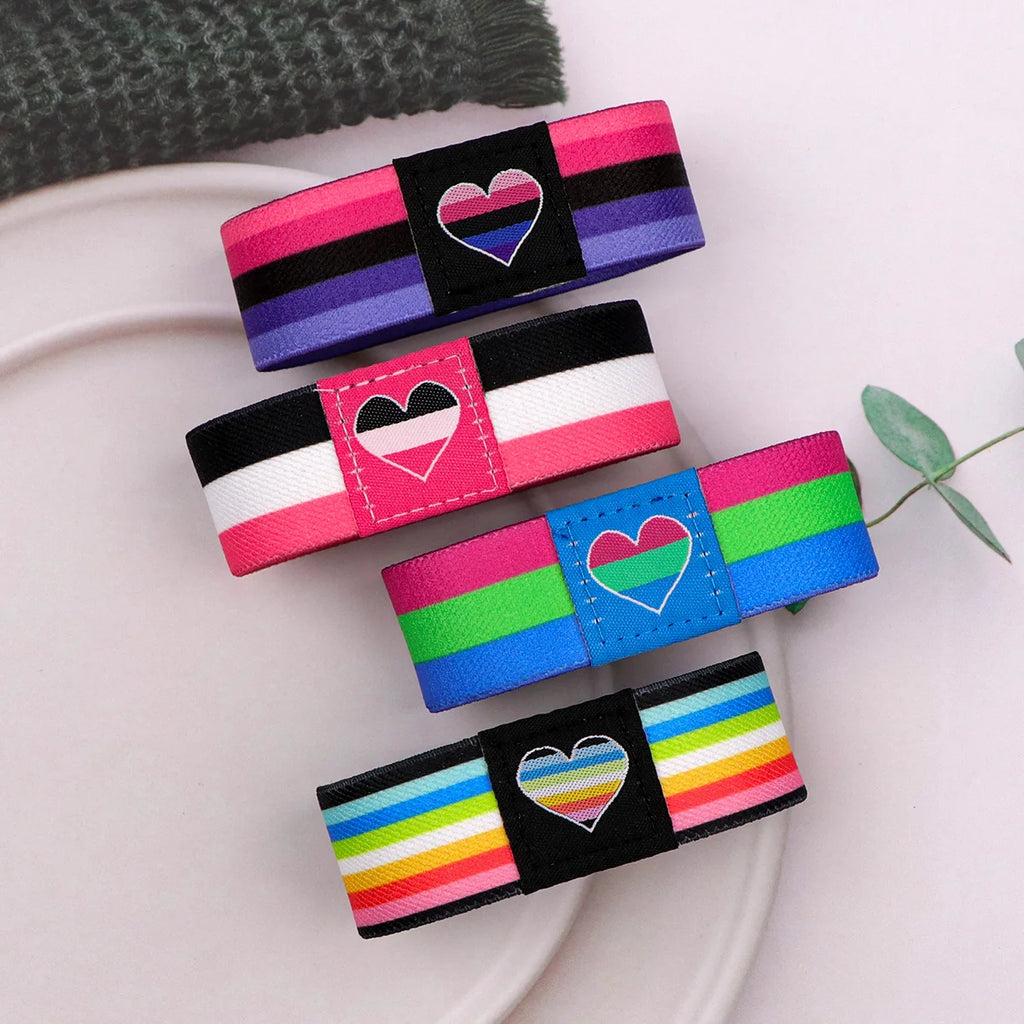 Elastisk Pride Armbånd / Sport-Svettebånd