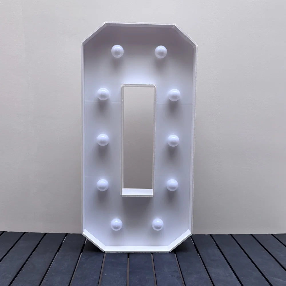 Stort Lysende Tallstativ 73cm med LED-Lys (0-9)