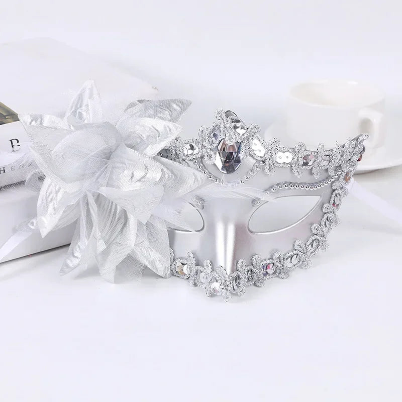Prinsesse Halvmaske med Liljeblomst