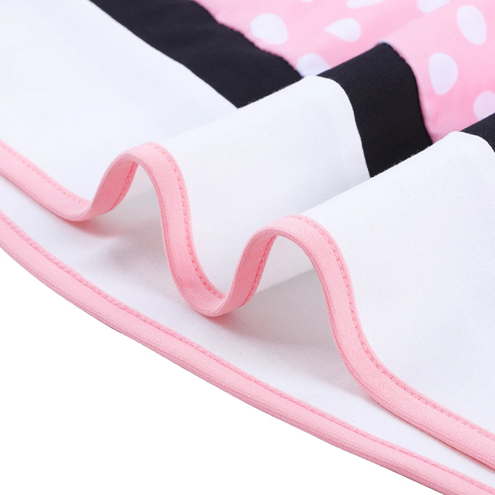 Polka Dot Retro 50-talls Kjole med Belte