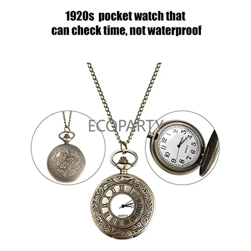 Gatsby Gangster Kostymesett 1920-tallet (5 Deler)