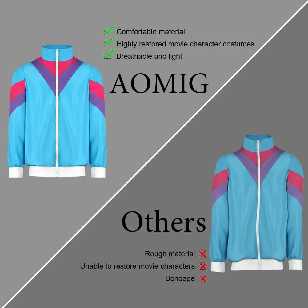 Komplett 80s Retro Treningsdress med Svettebånd