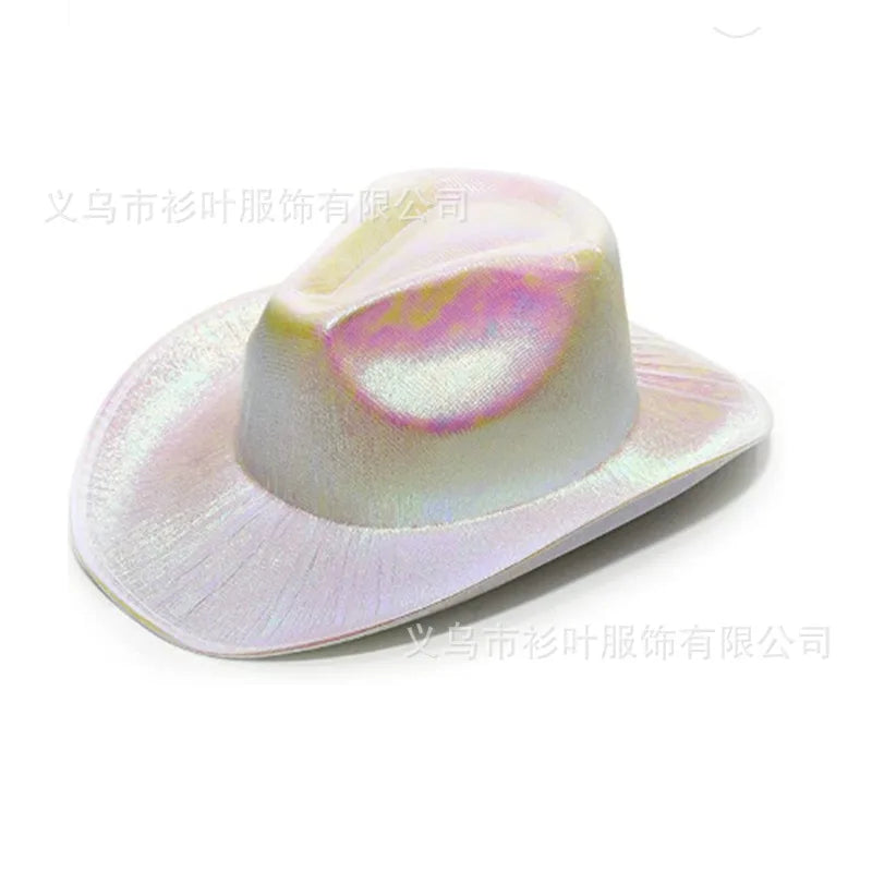 Glitrende Western Cowboyhatt