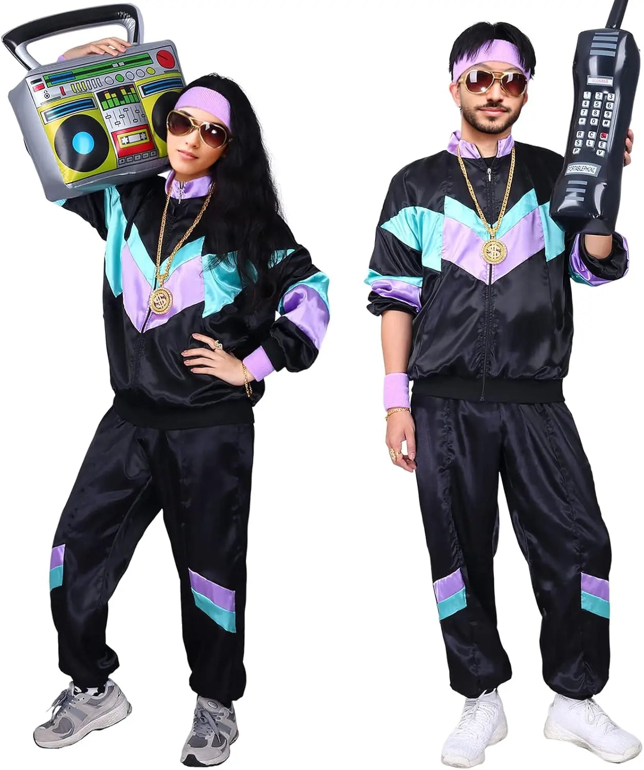 Klassisk 80s Retro Treningsjakke og Bukse for Damer