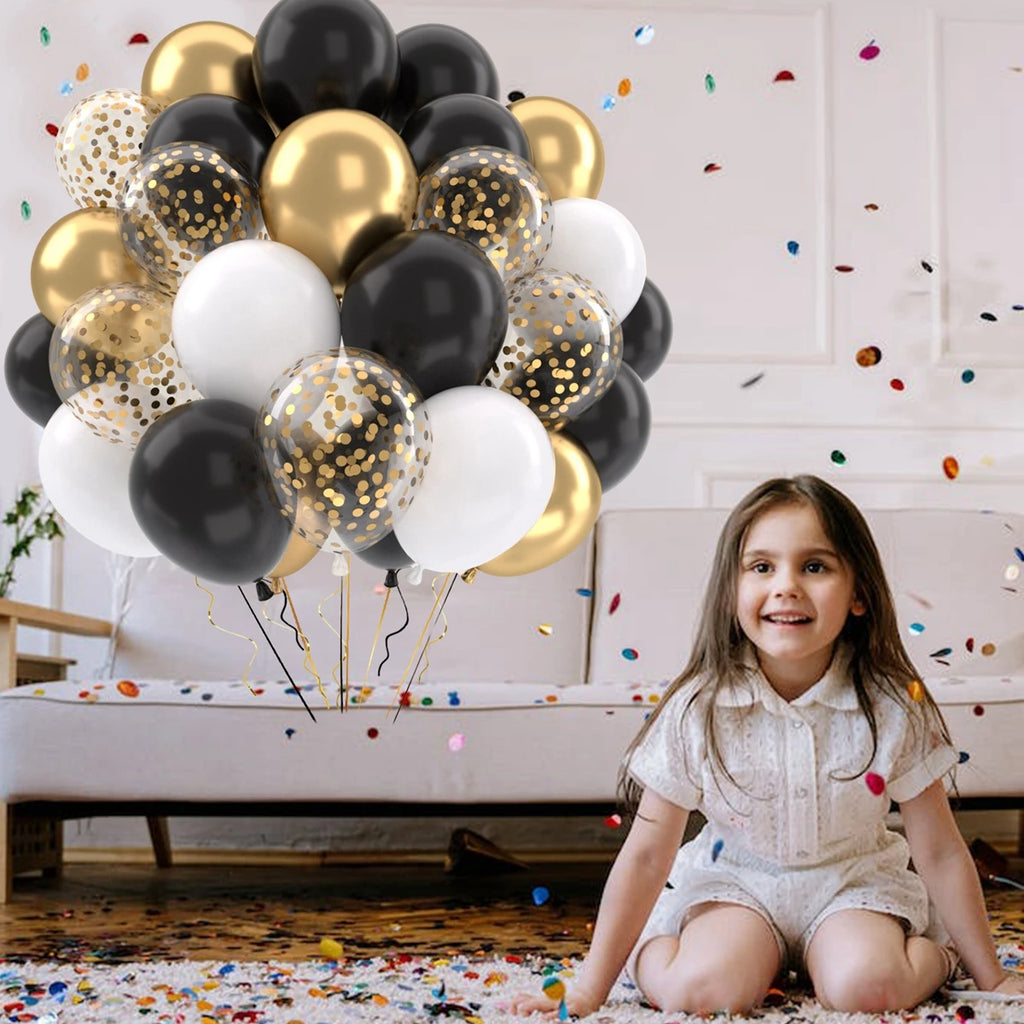 Perlemor & Metallisk Ballongmiks – Flerpakning