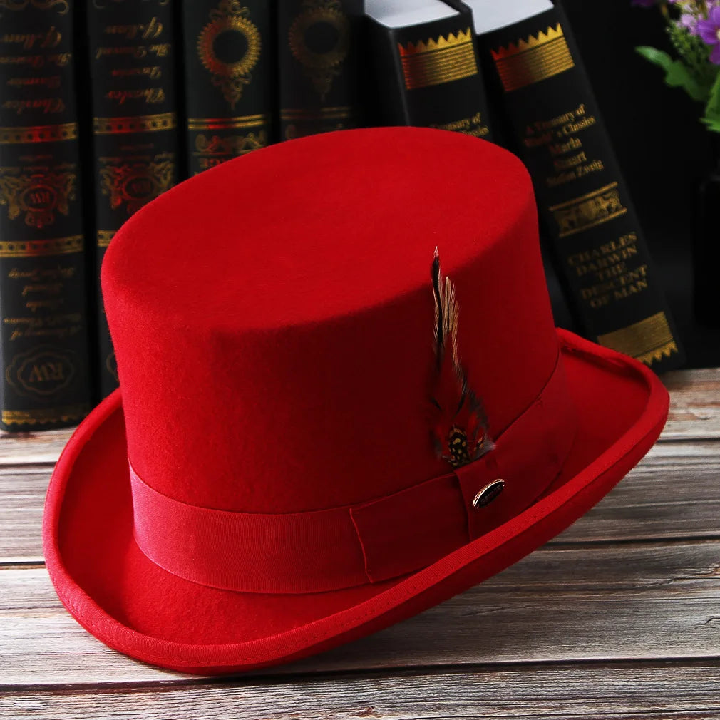 Elegante Ull-Fedora Hatt