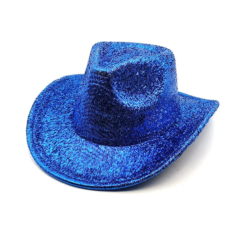Glitrende Western Cowboyhatt