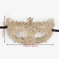 Glitrende Gullpudder Revemaske
