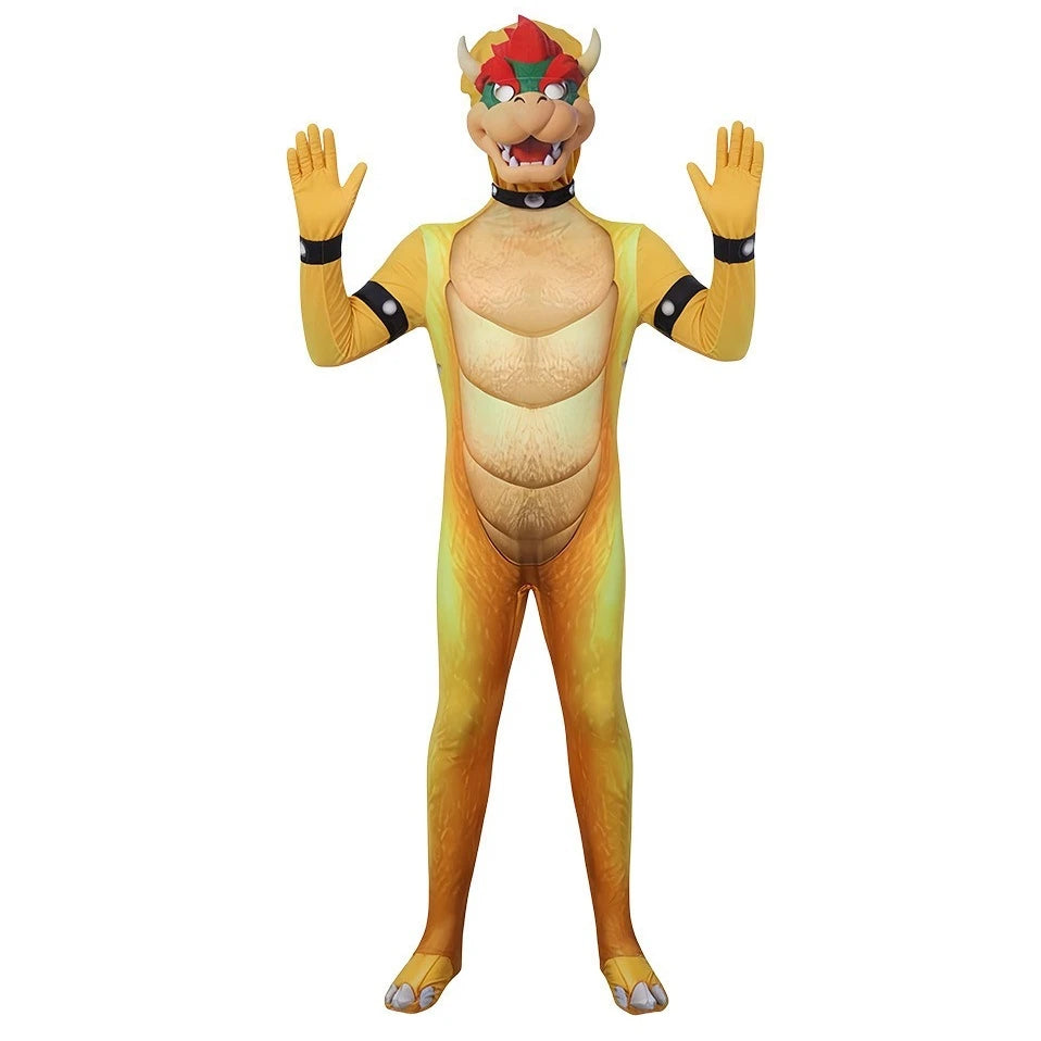 Super Mario Bowser & Yoshi Heldrakt Kostyme