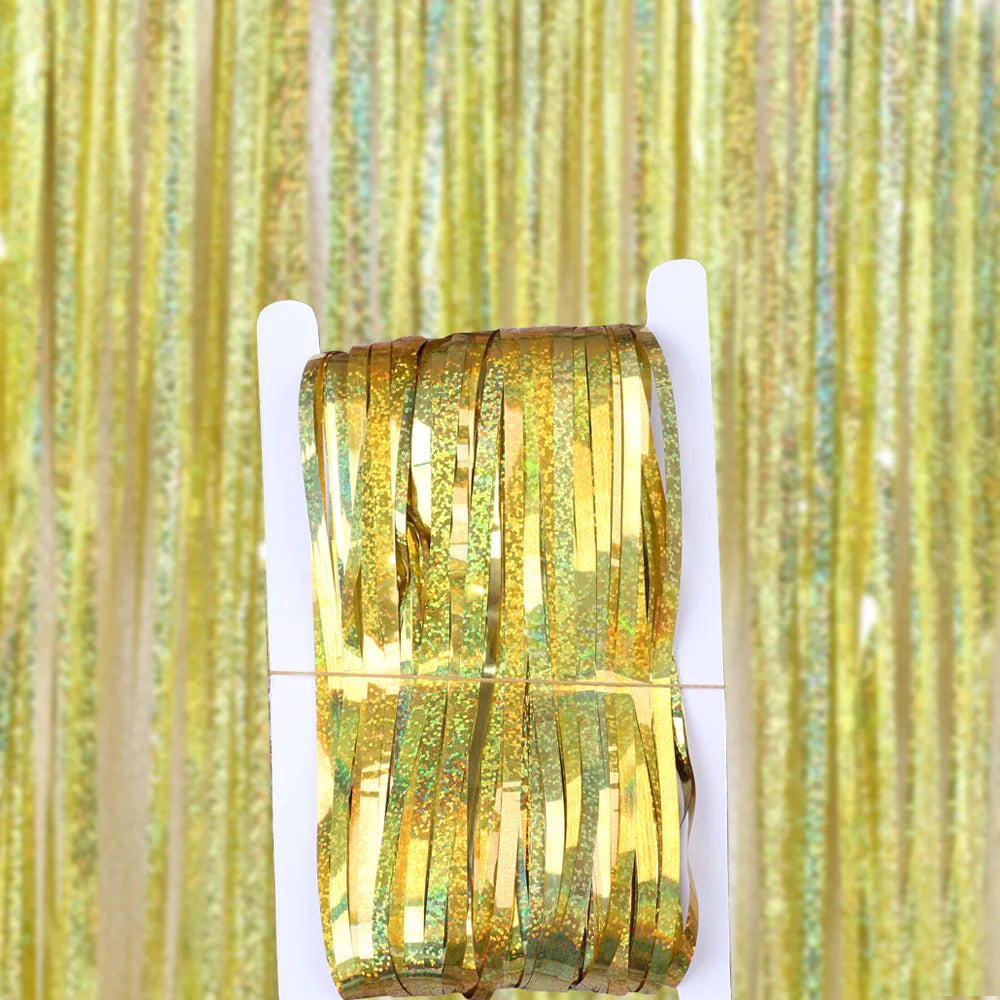Glitter Bakgrunnsgardin for Fotovegg 1x2m