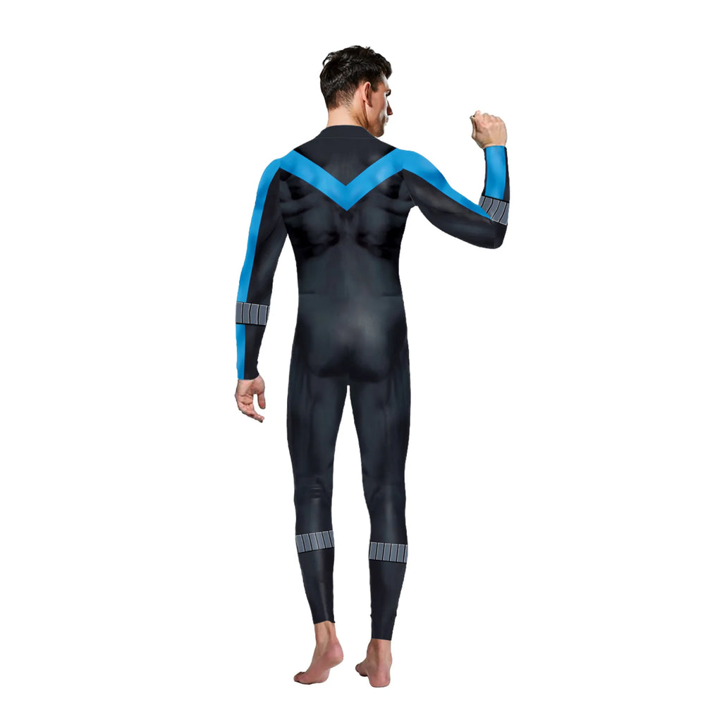 Superhero Mens Cool Blue Kostyme