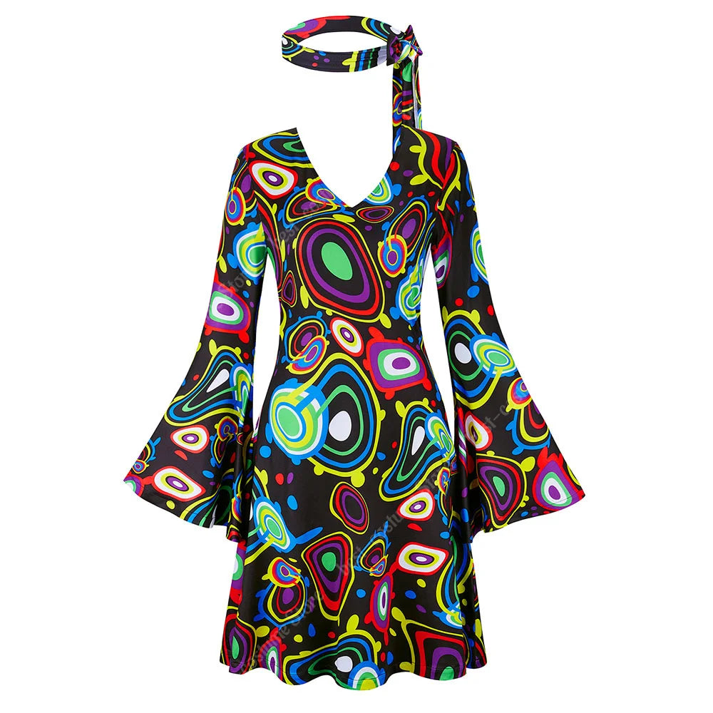 70-talls Hippie & Disko Kostyme for Herrer