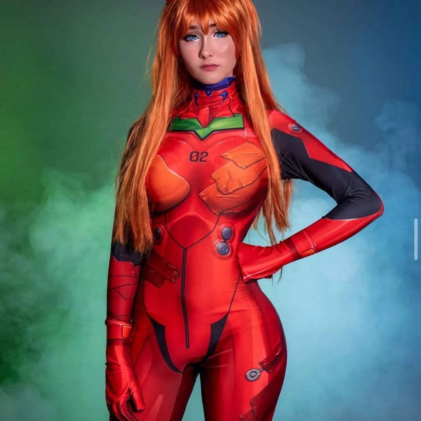 Asuka Langley Cosplay Drakt