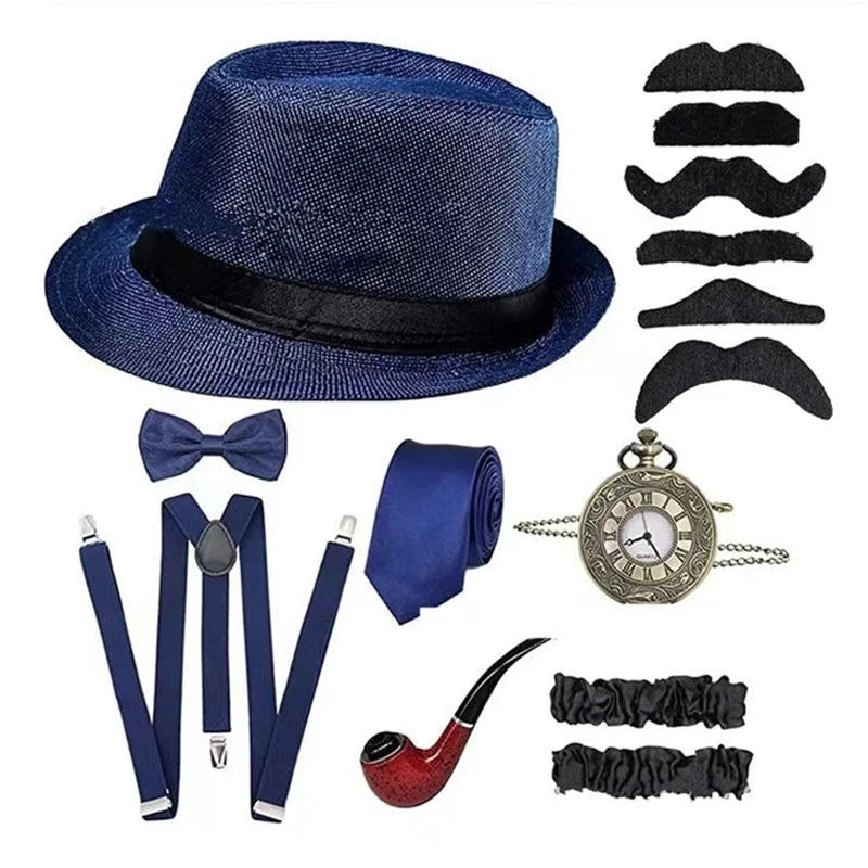 Roaring 20s Herre Tilbehørsett (Gatsby Gangster)