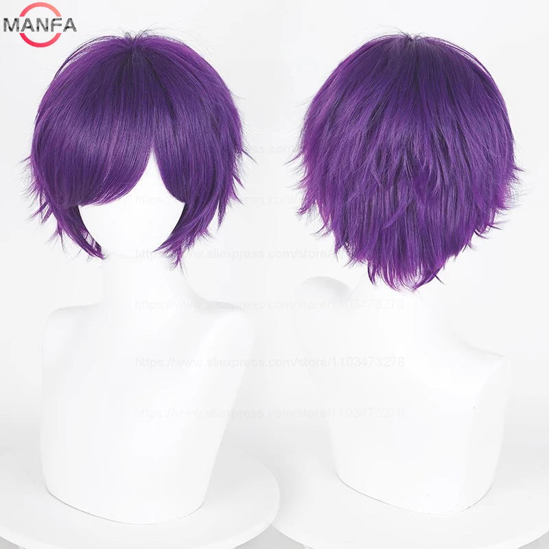 Kort Rett Cosplay-Parykk (30 cm)