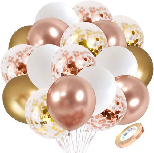 30-Pakning Krom Metalliske Heliumballonger