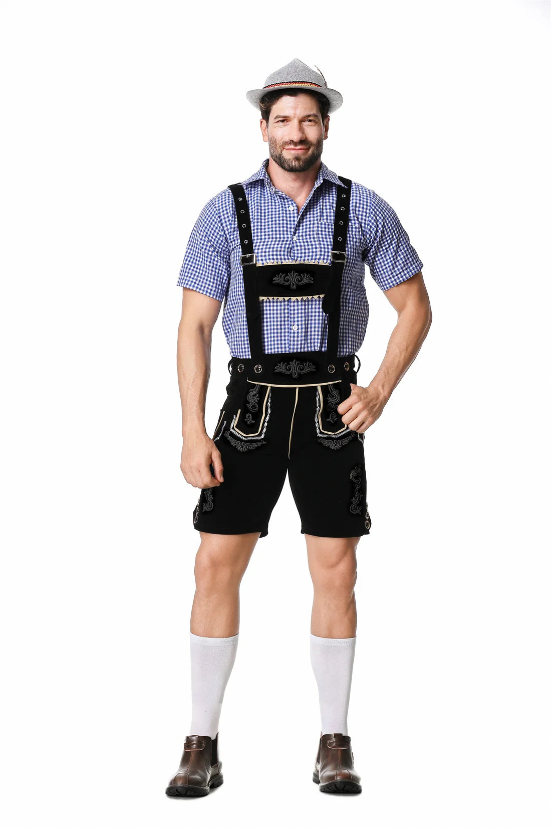 Komplett Lederhosen Oktoberfest Kostymesett til Herre