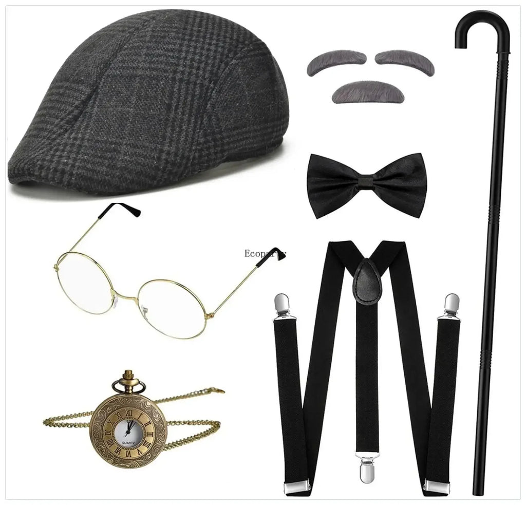 Bestefar & Vintage Gangster Tilbehørsett 1920-tallet