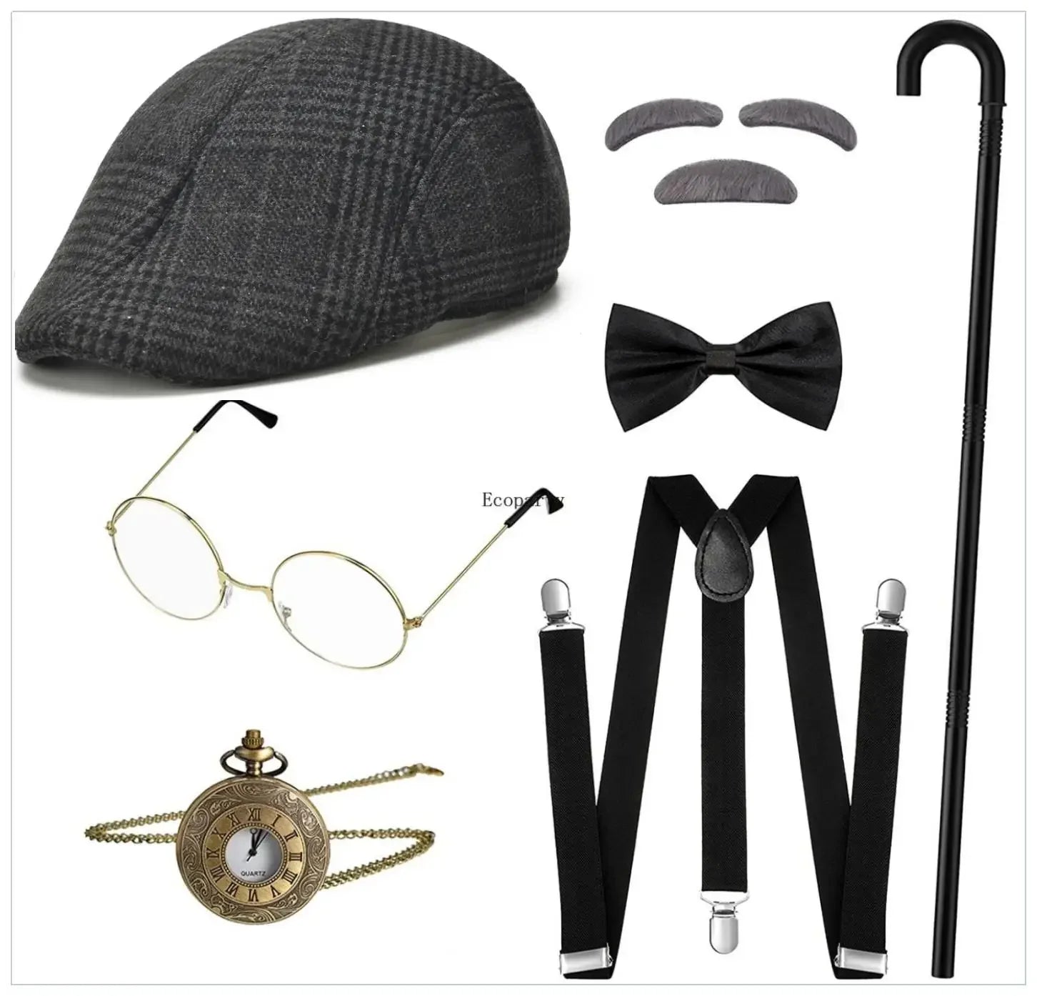 Bestefar & Vintage Gangster Tilbehørsett 1920-tallet