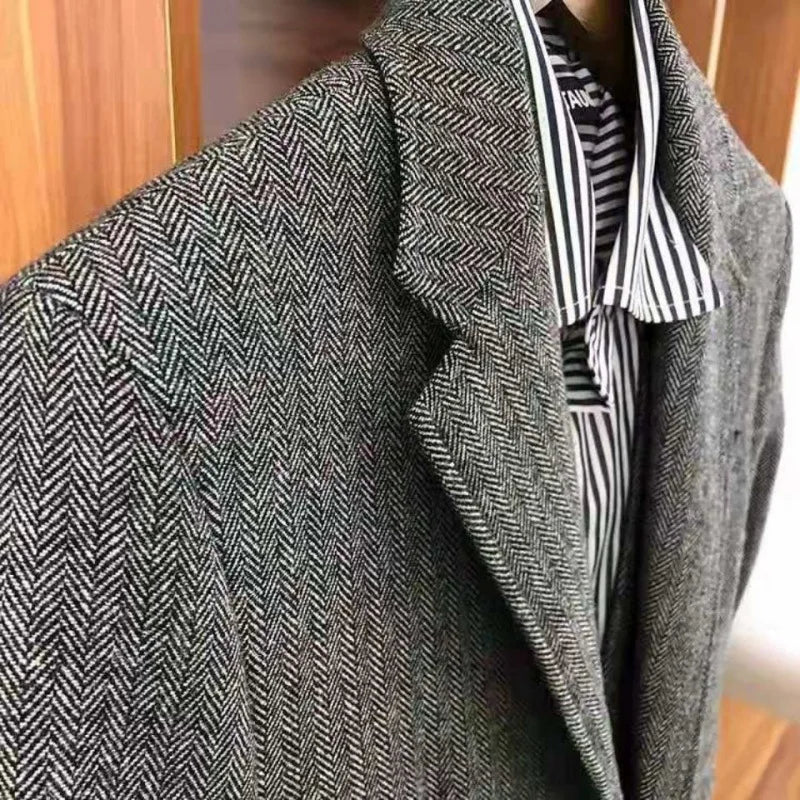 Peaky Blinders 3-Delt Rutete Dress for Menn