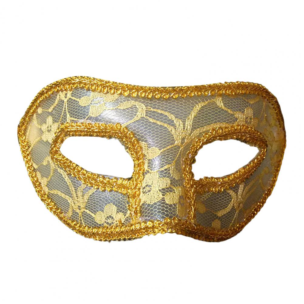 Håndlaget Blondemaske med Satengbånd