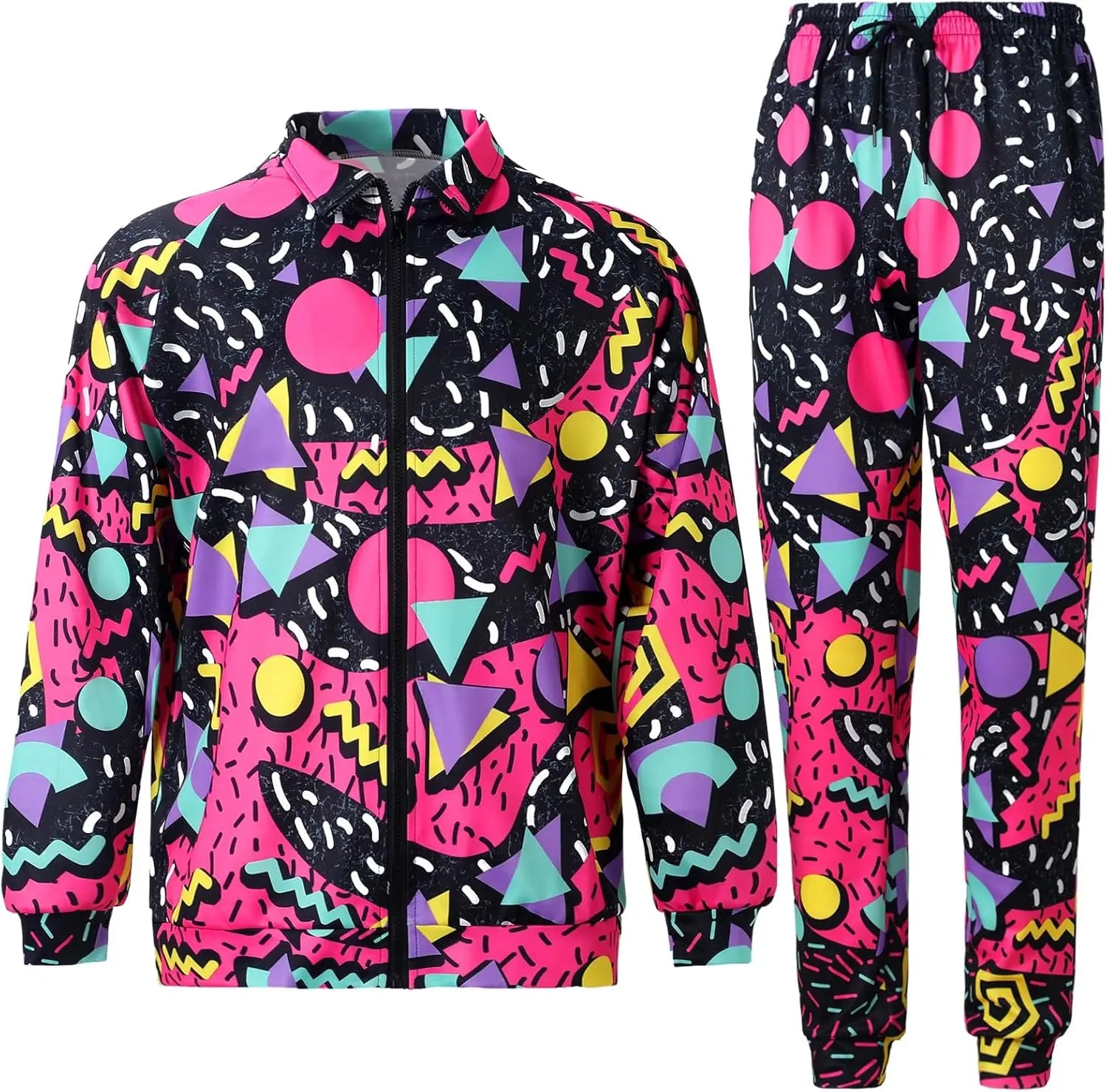 80s & 90s Urban Retro Treningsdress for Herre