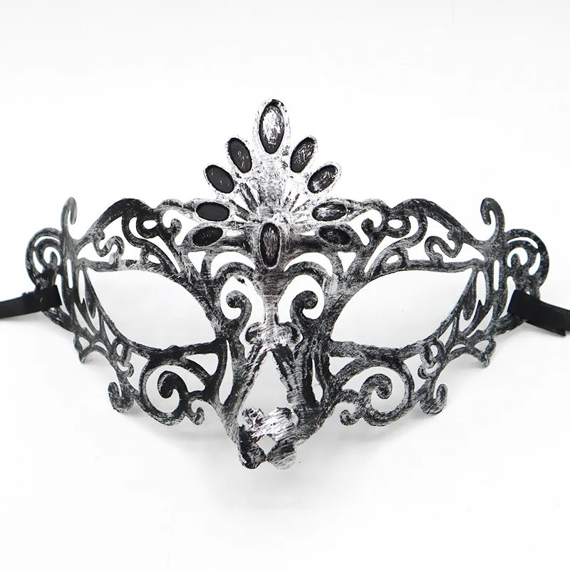 Vintage Prins Maskeradadmaske med Krone