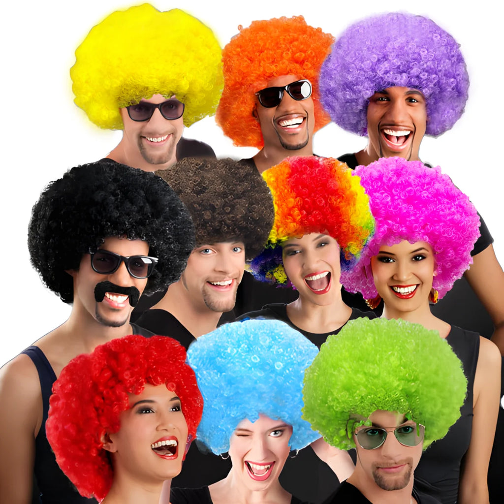 Klassisk Afro Puff Klovneparykk