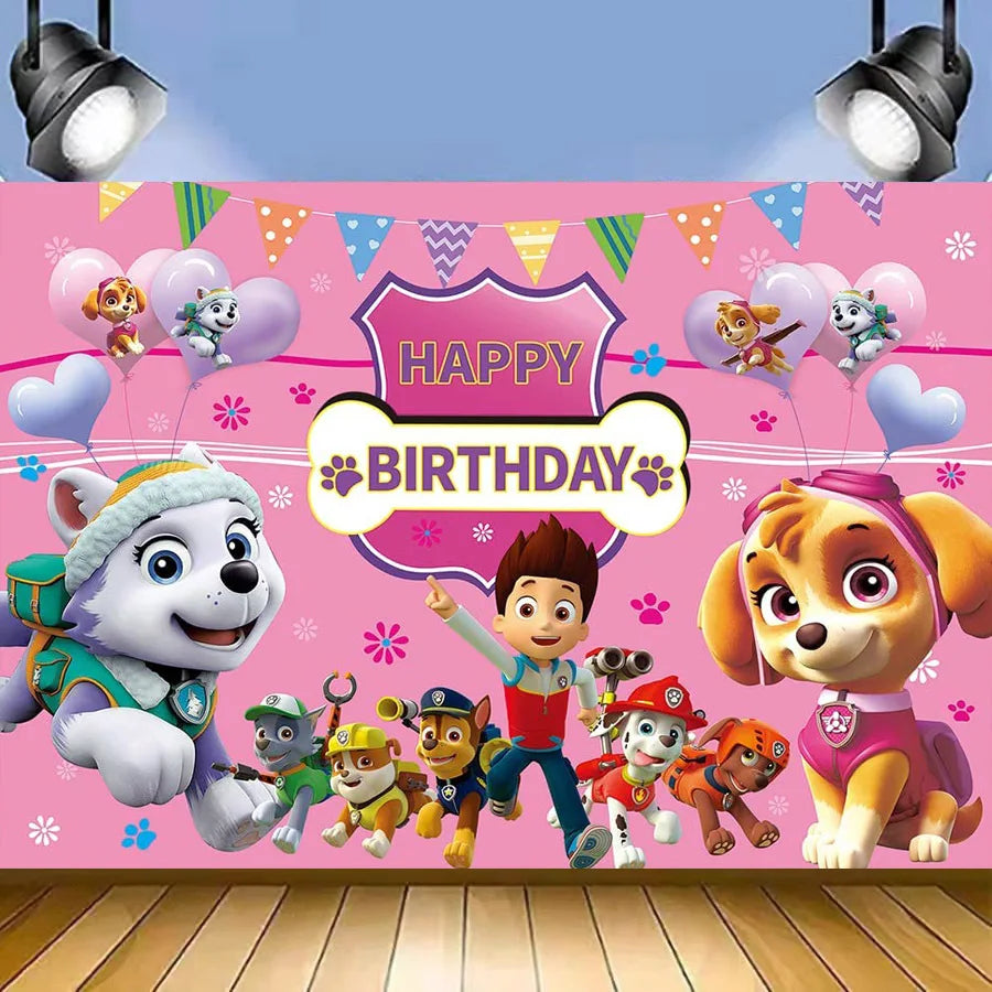 Paw Patrol Skye Rosa Bursdagsservise