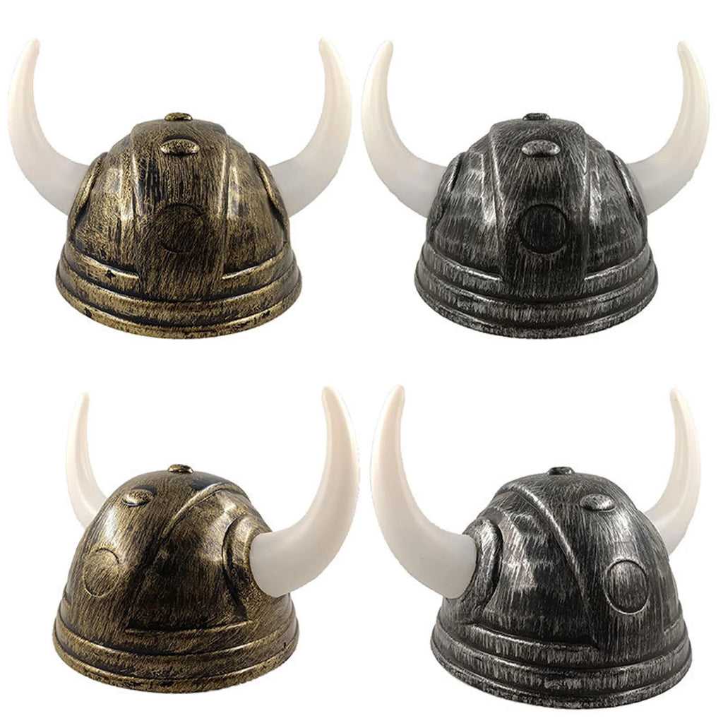 Klassisk Vikinghjelm med Horn