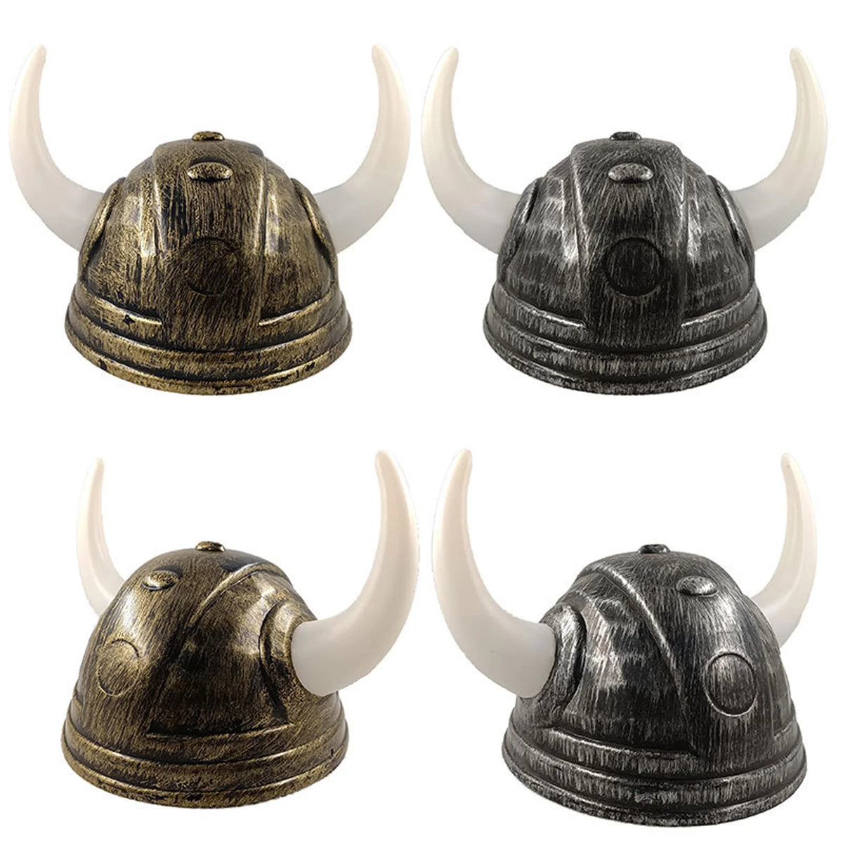 Klassisk Vikinghjelm med Horn