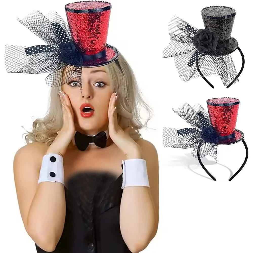 Glitrende Flosshatt / Top Hat