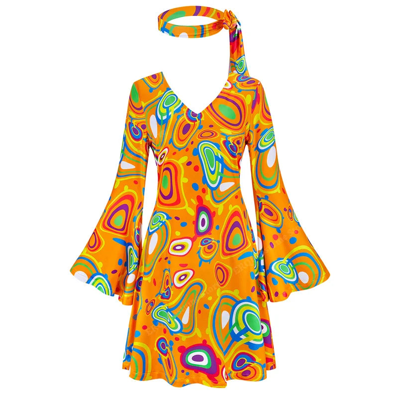 70-talls Hippie & Disko Kostyme for Herrer