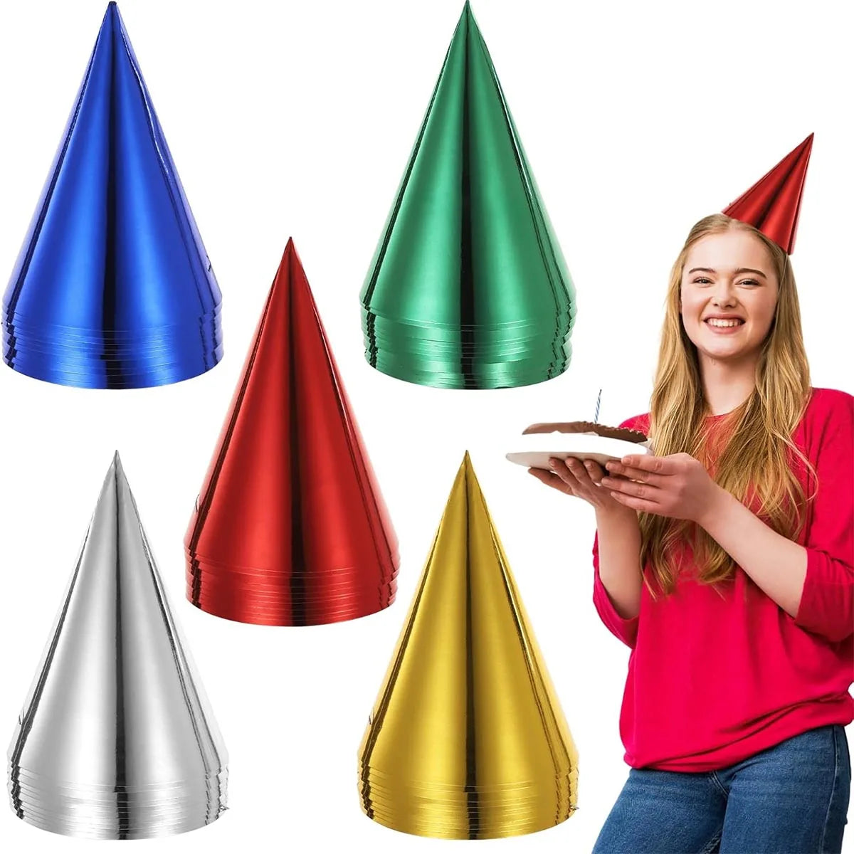 Festlig 10Pcs Pure Colourful Birthday Paper