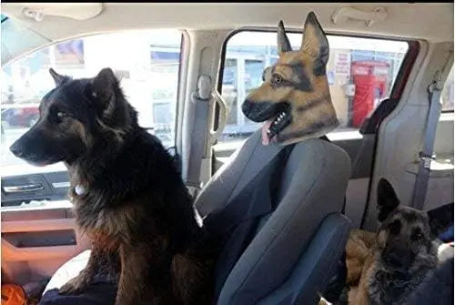 Schæfer Hundehode Lateksmaske