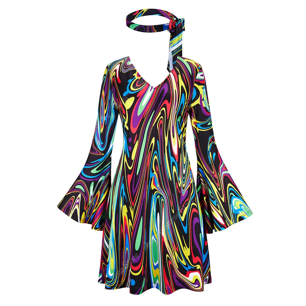 70-talls Hippie & Disko Kostyme for Herrer