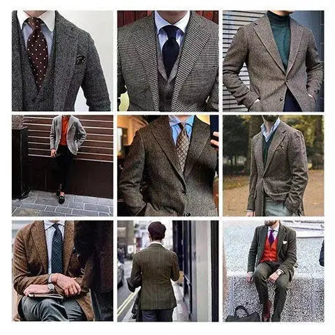 Peaky Blinders 3-Delt Rutete Dress for Menn