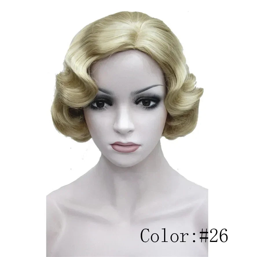 1920-talls Retro Flapper Parykk Finger Waves