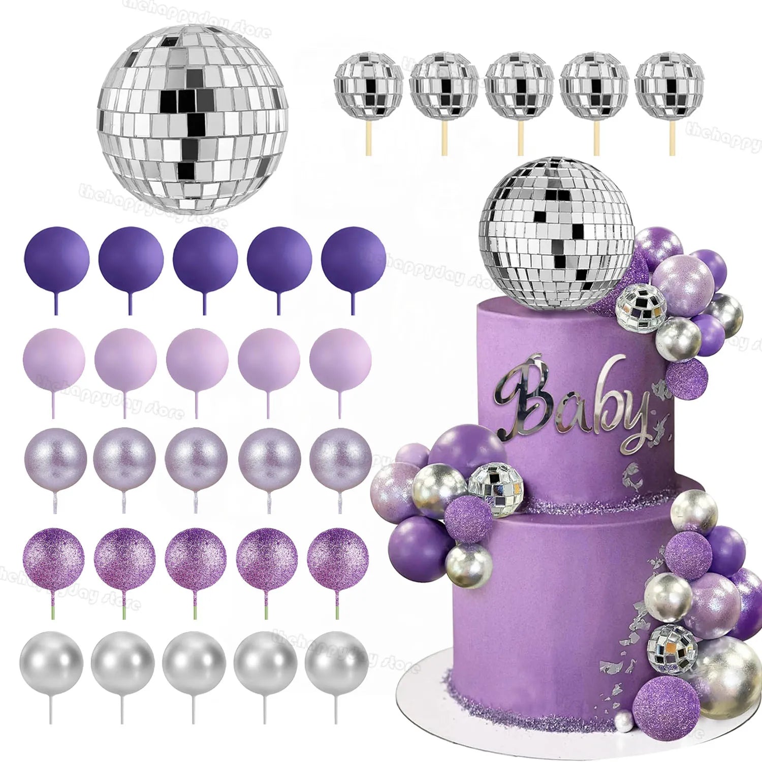 Glitter Bakgrunnsgardin for Fotovegg 1x2m