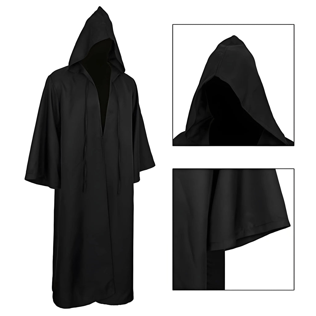Svart Jedi / Vampyr Kappe for Voksne