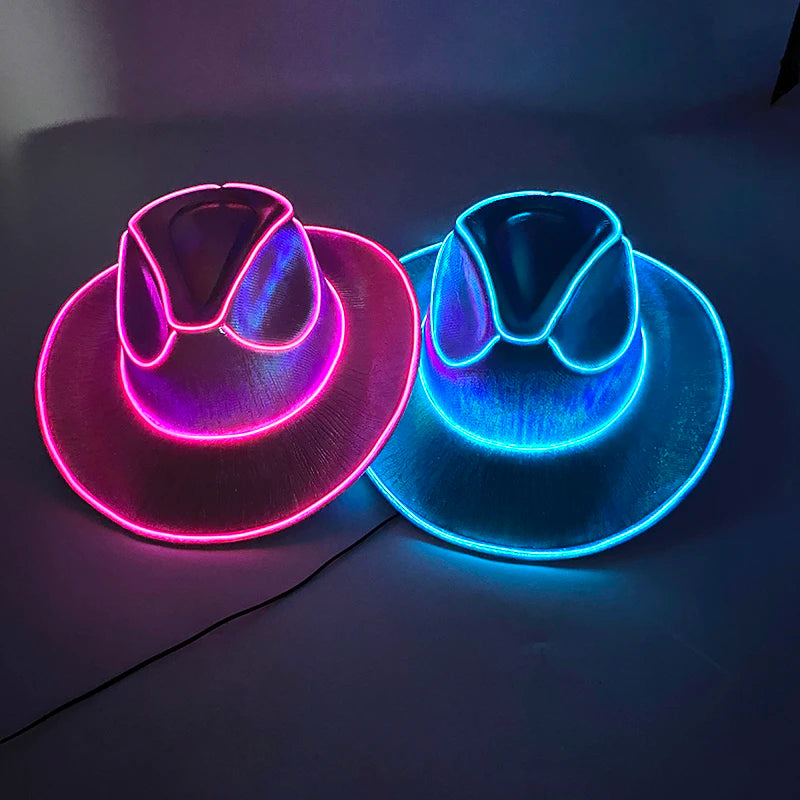 LED-Lyst Western Cowboyhatt